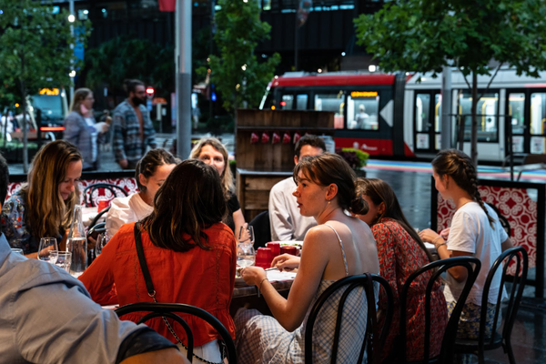 The terrasse at Circular Quay Four Frogs